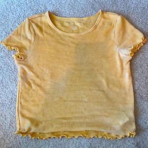 yellow baby doll tee